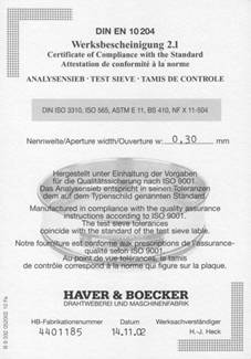 ������������ ������������� ���� HAVER&BOECKER
