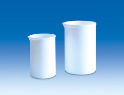 Стакан мерный VITLAB 1000 мл, белый, PTFE